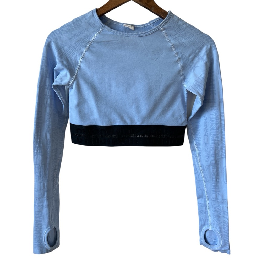 Gymshark Vision Long Sleeve Crop Top Size Small